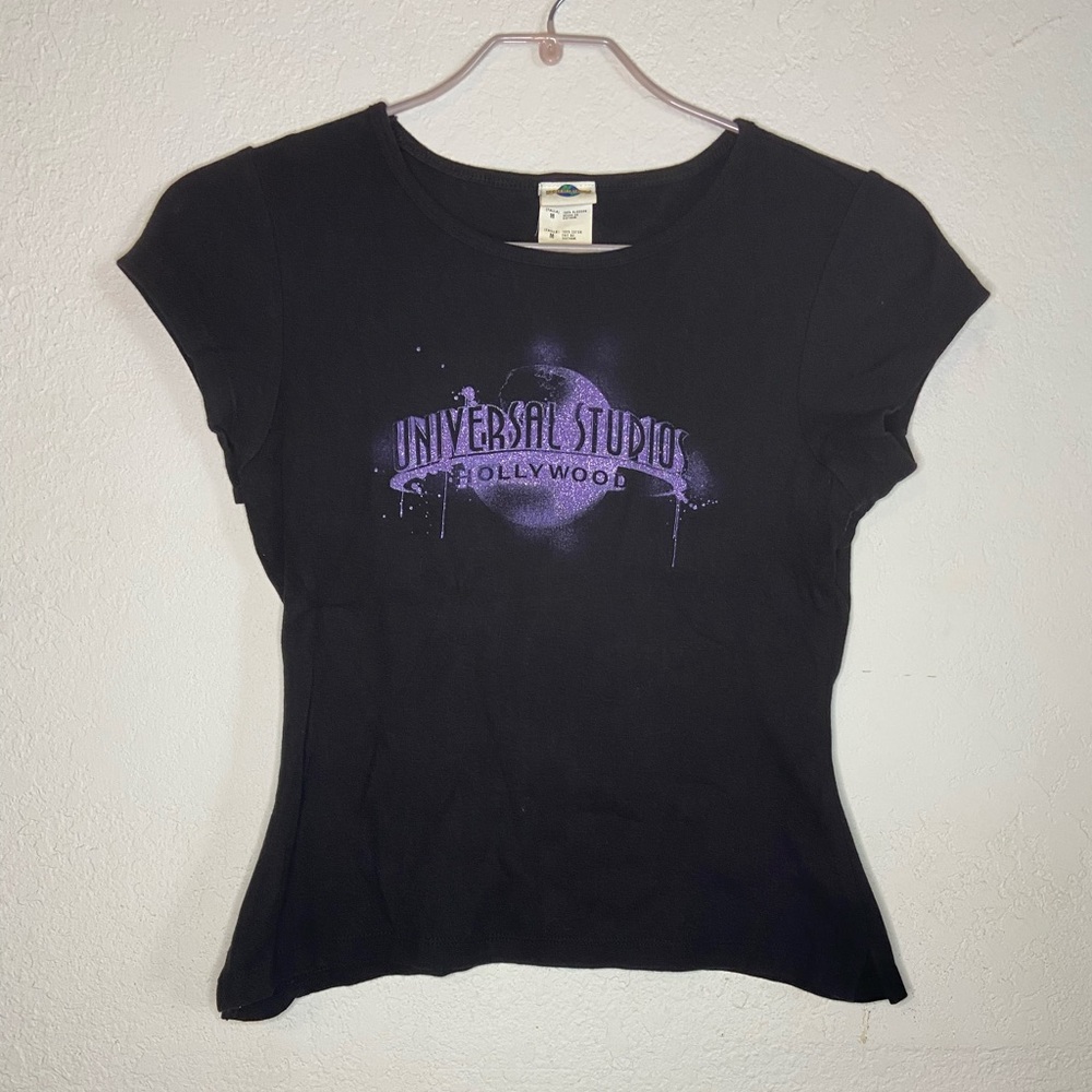 Universal Studios Women Tee Shirt Black Medium